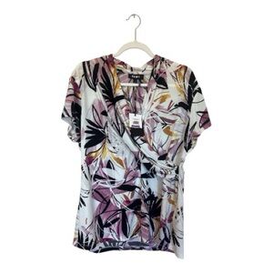 DKNY Multicolor Floral Blouse